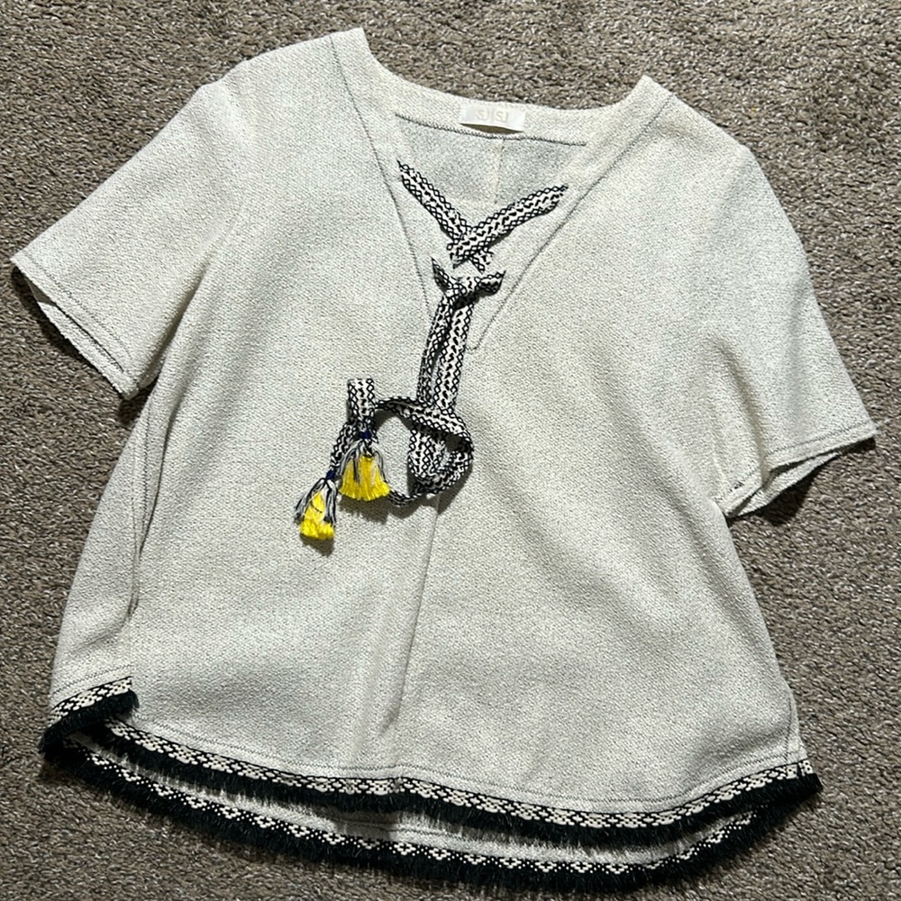 SJSJ Korean luxury brand tweed top size s-m